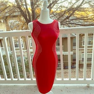 Calvin Klein Red Dress Size 2